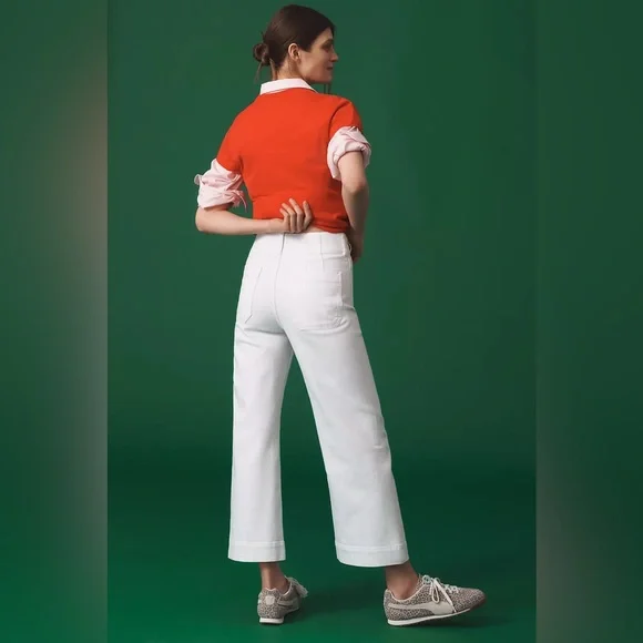 Anthropologie Maeve The Colette Crop Wide-Leg Jeans still Sold Online @$130! - Picture 3 of 16